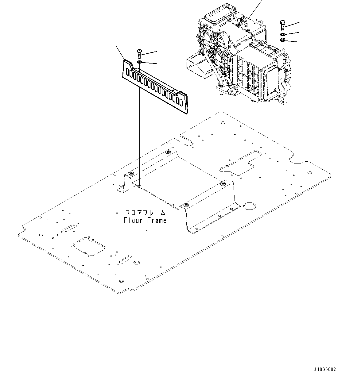 Case(Cab,Floor, Air Conditioner) (ND245450-5831) KOMATSU