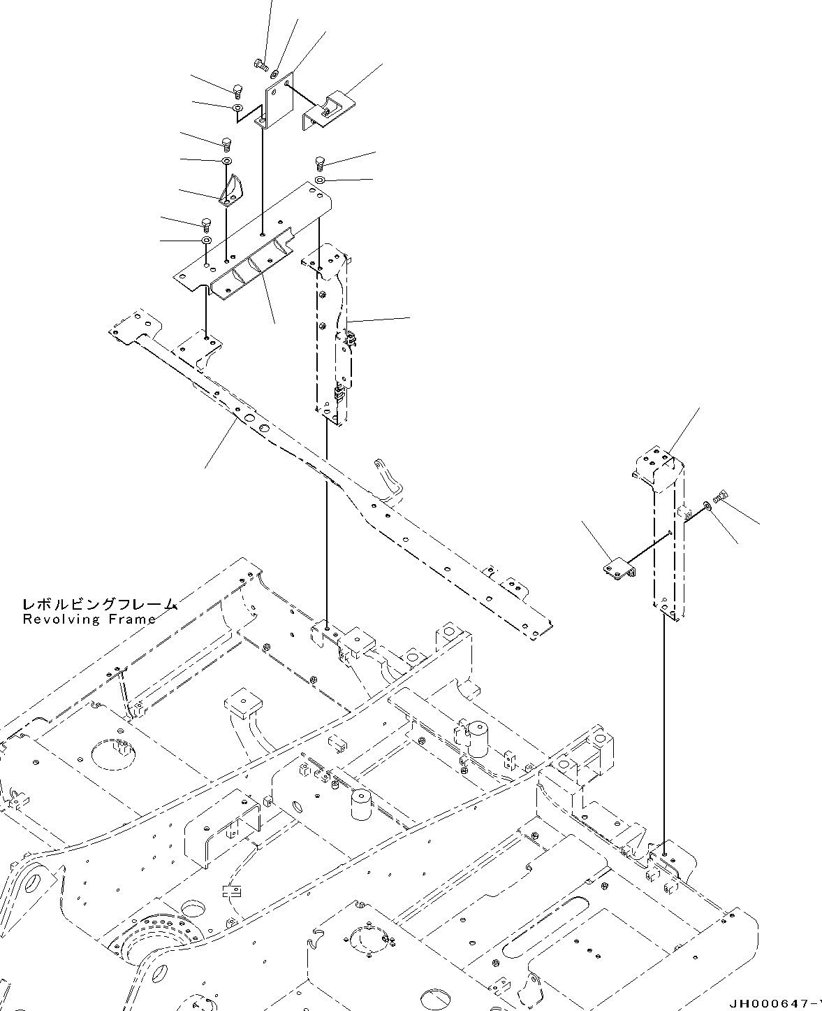 Frame(Machine Cab Frame,Frame and Cover) (203-54-11931) KOMATSU