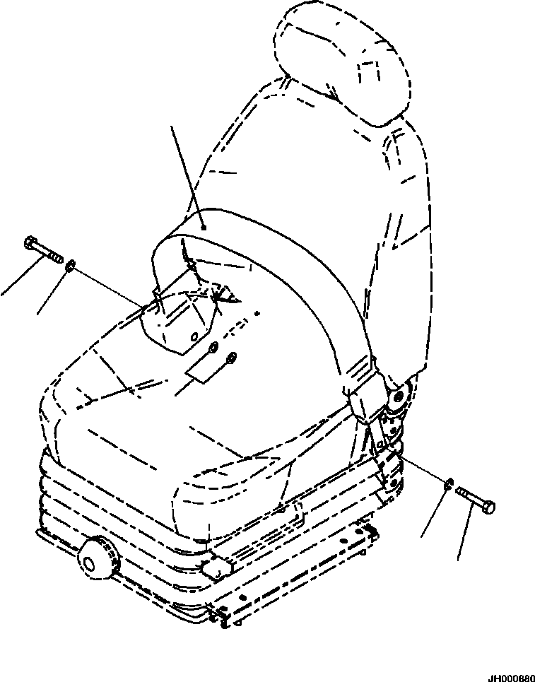 Болт с унифицированной (дюймовой) резьбой 802 93 R1 KOMATSU