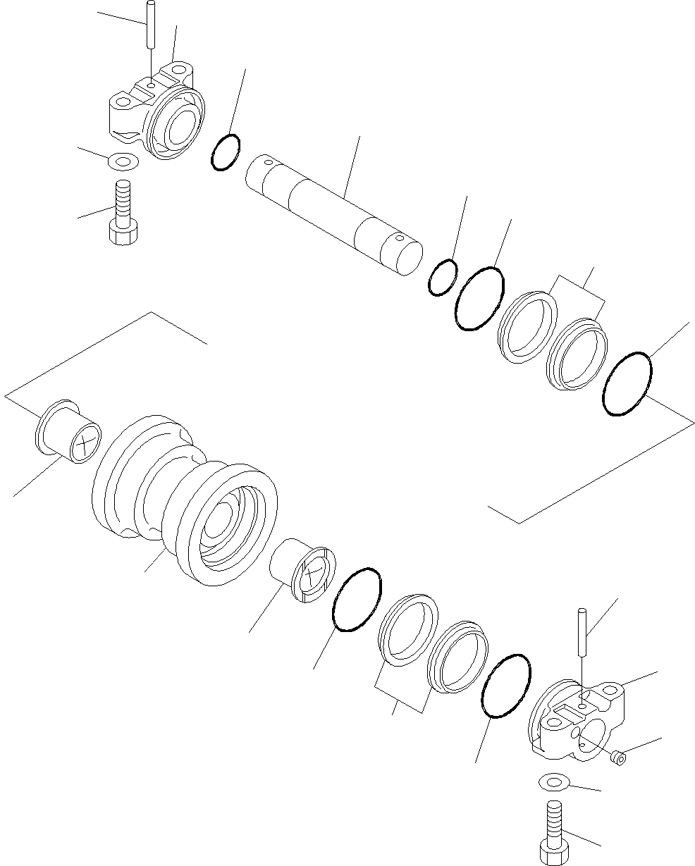 Упорное кольцо 22B-30-16540 KOMATSU