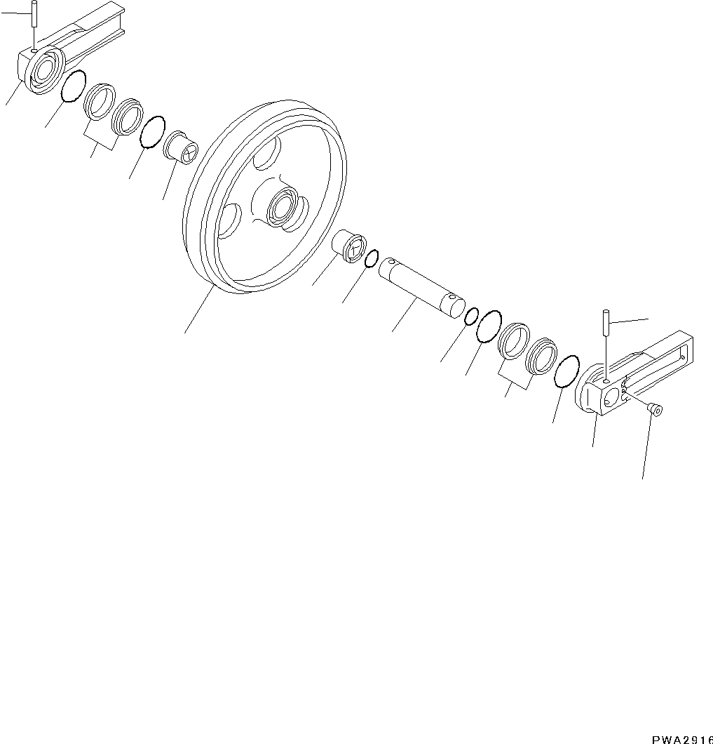 Направляющее колесо в сборе 203-30-B0010 KOMATSU