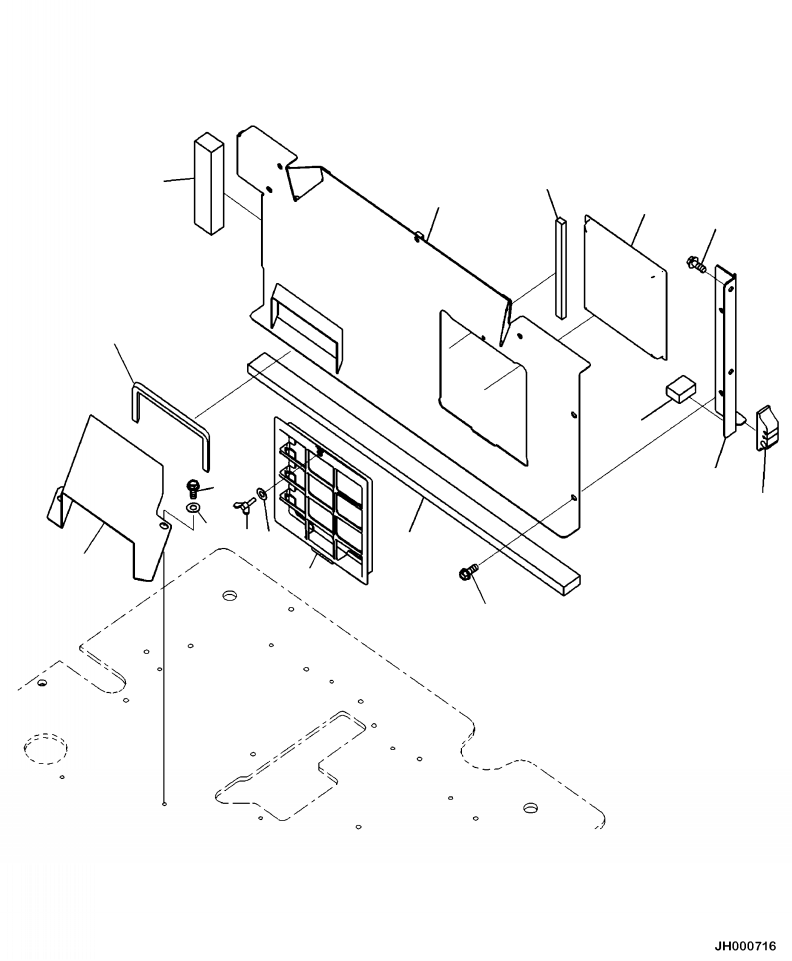 Case,Front(Hydraulic Pump,Piston Pump) (708-2J-11110) KOMATSU