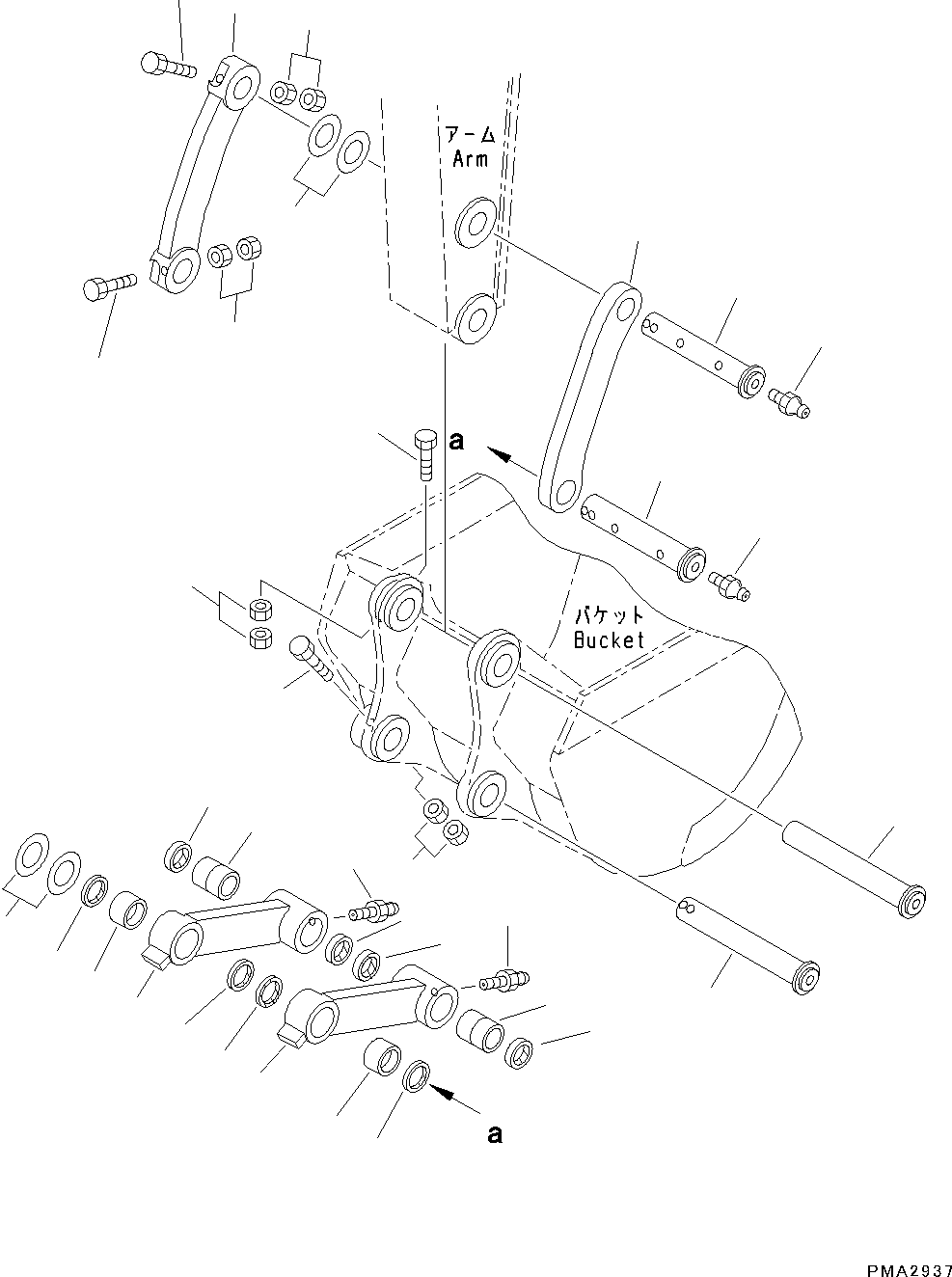 Тяга в сборе 203-70-01840 KOMATSU