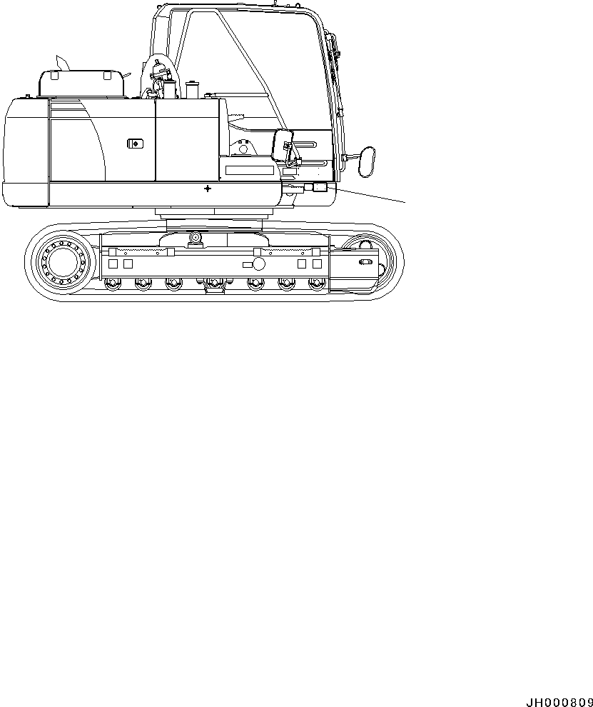 Decal, Balancing Position Mark 20Y-00-32420 KOMATSU