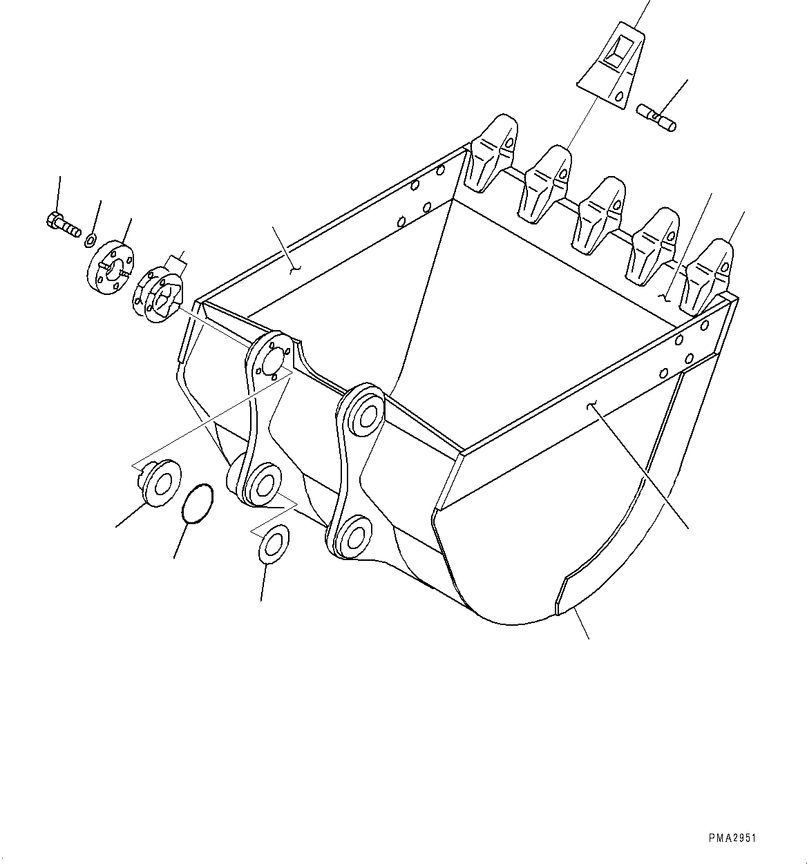 Ковш в сборе 203-920-0092 KOMATSU