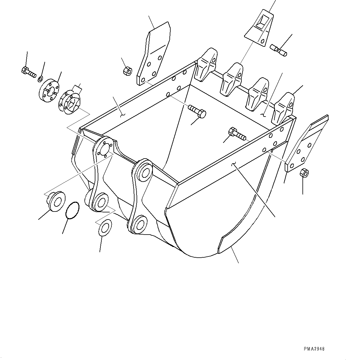 Ковш в сборе 203-70-01142 KOMATSU