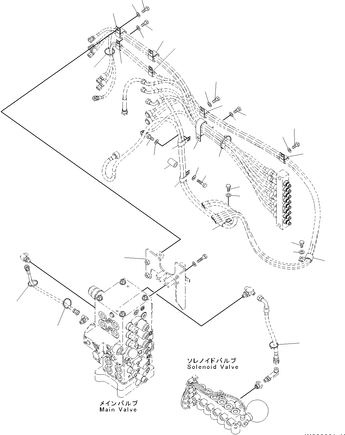 Bracket(Arm Crane Unit,Bucket Solenoid Valve) (203-62-13530) KOMATSU