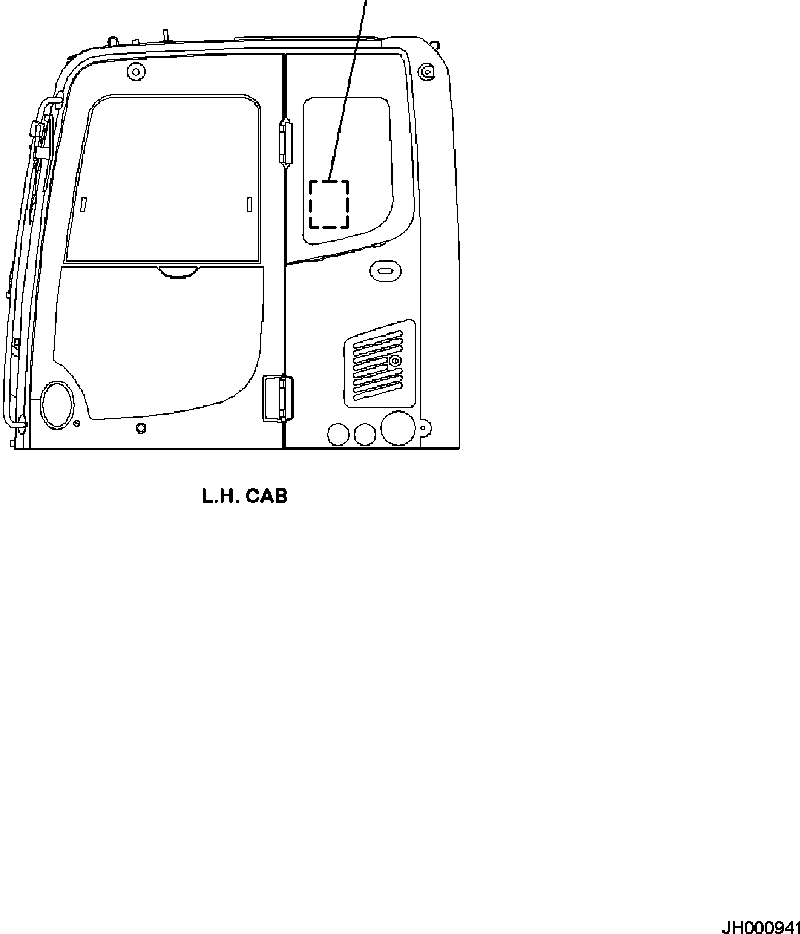DECAL, LIFTING CAPACITY 206-00-A1840 KOMATSU
