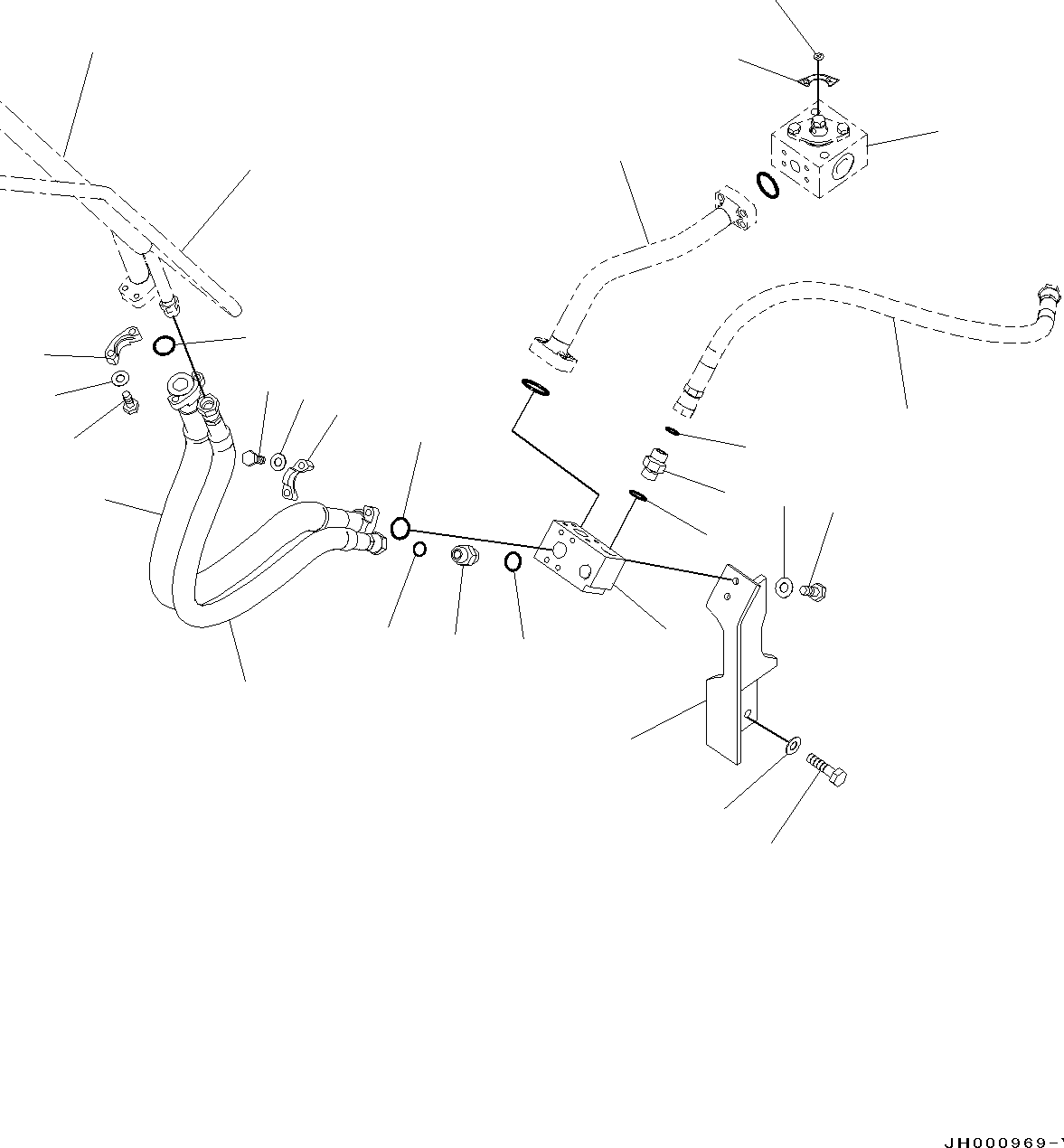шланг с торцевым уплотнением 02756-205A9 KOMATSU