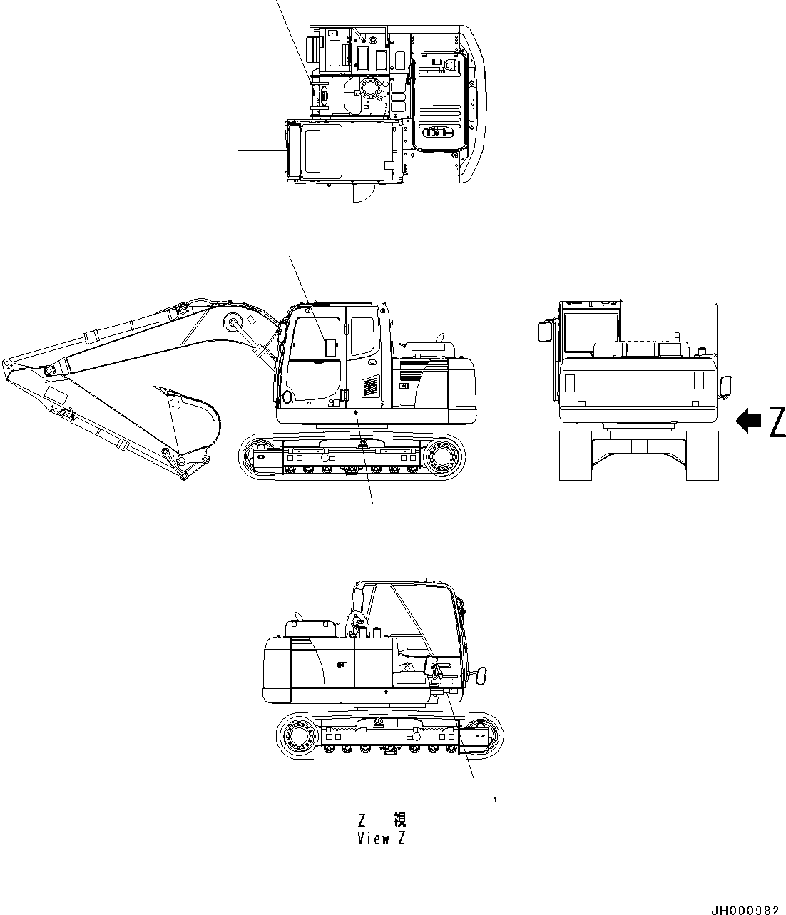 Plate, Sling Position 203-00-11230 KOMATSU