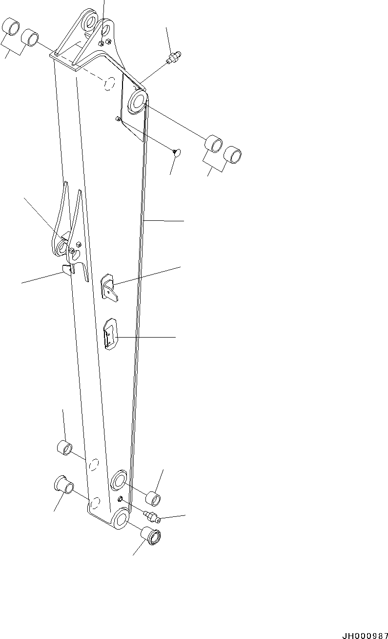 BRACKET, L.H  (WELDED) 202-973-6330 KOMATSU