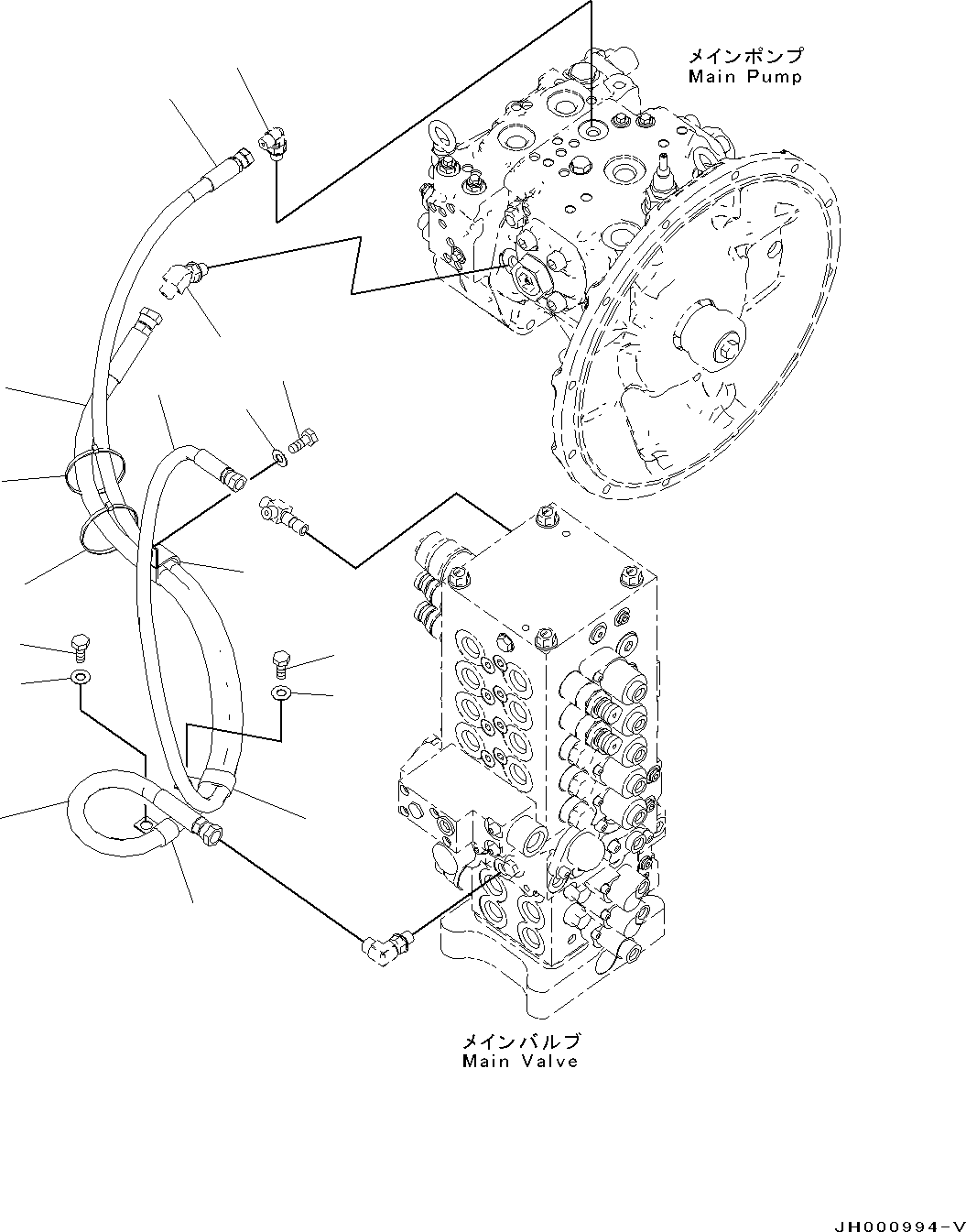 Шланг с торцевым уплотнением 02756-00217 KOMATSU