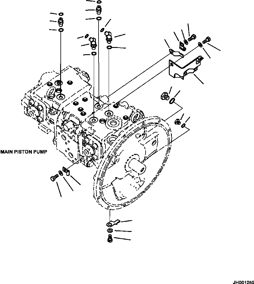 PLATE¤ OPERATING,SELECT VALVE 09822-00810 KOMATSU