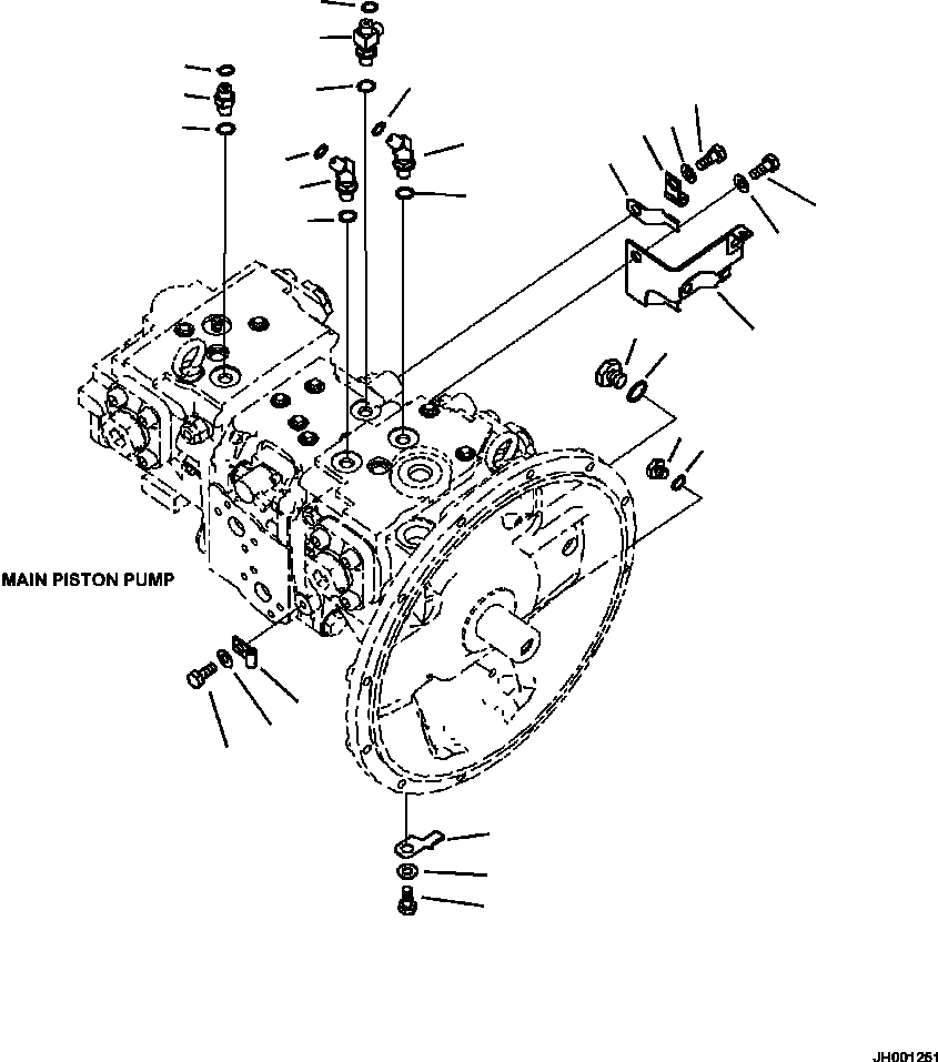 Шланг 22U-62-29490 KOMATSU