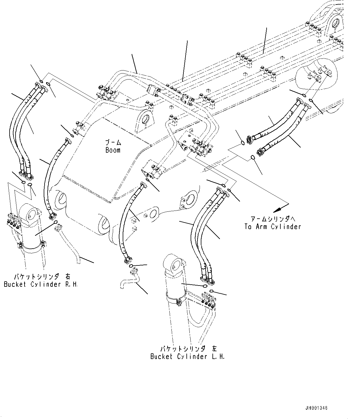 Tube(Boom,Bucket Cylinder Bottom Piping,Loading Shovel) (208-72-71490) KOMATSU