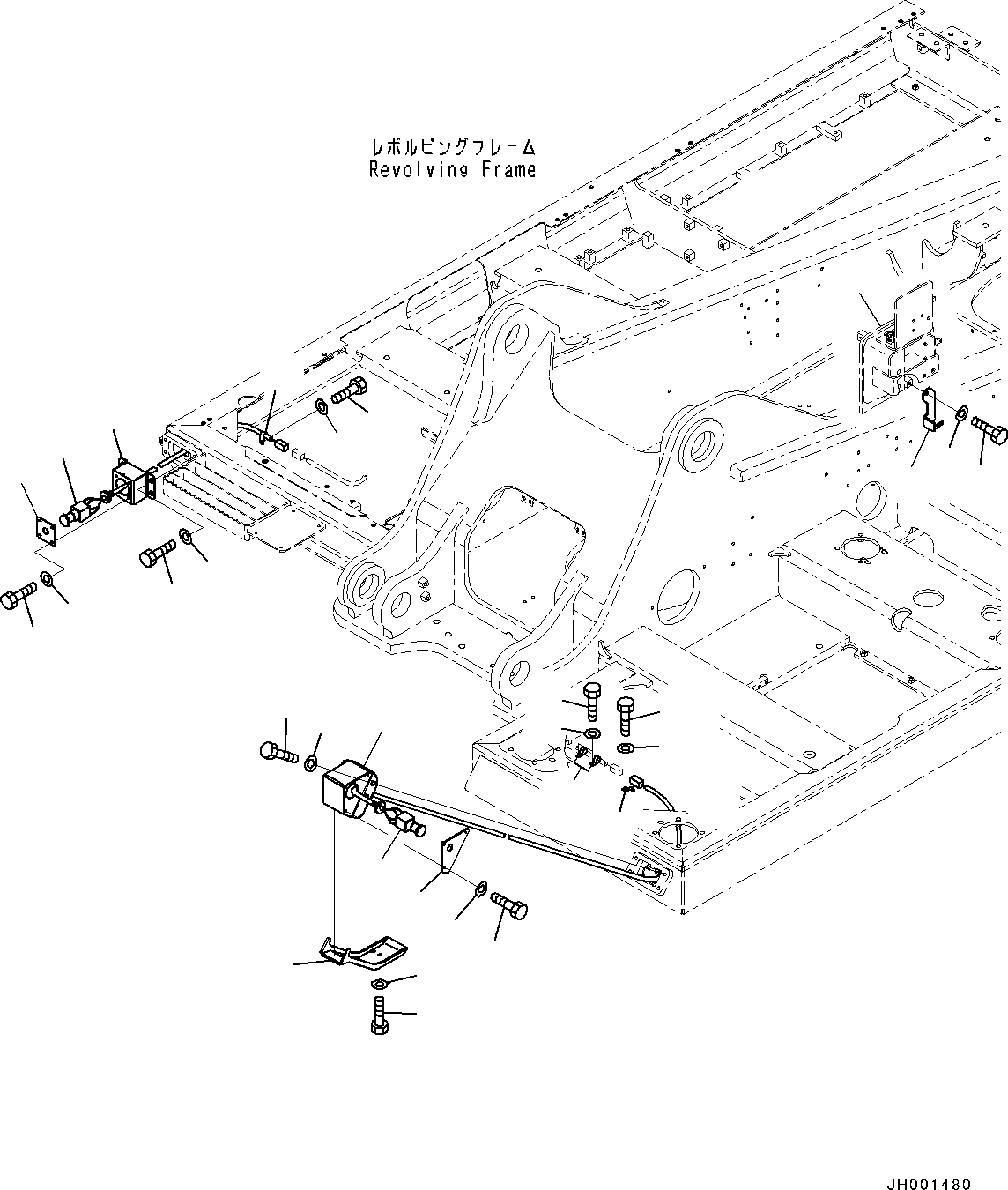 Bracket(1-Additional Actuator Piping,Quick Coupler, KAL) (207-62-75571) KOMATSU
