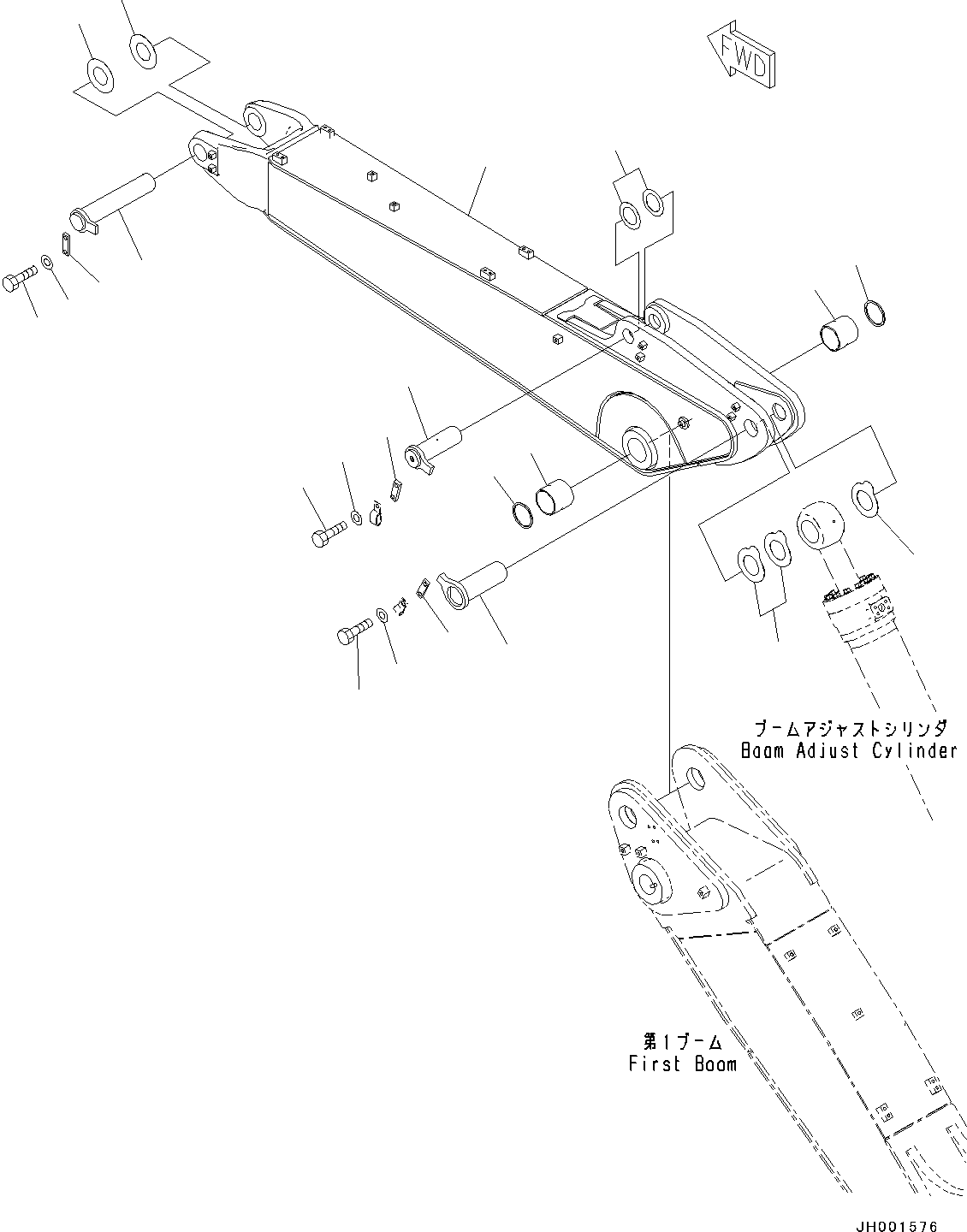 Boom Assembly 203-966-K592 KOMATSU