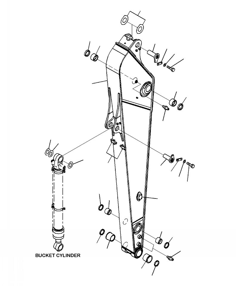 ARM ASSEMBLY, 3.2 M 206-70-01130 KOMATSU