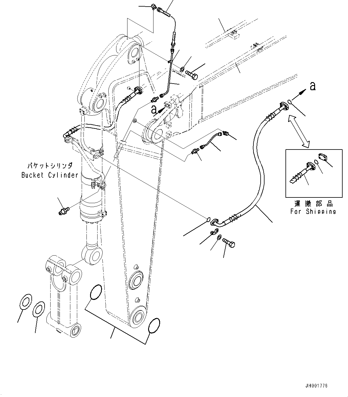 Tube(Boom,Bucket Cylinder Piping) (208-62-76890) KOMATSU