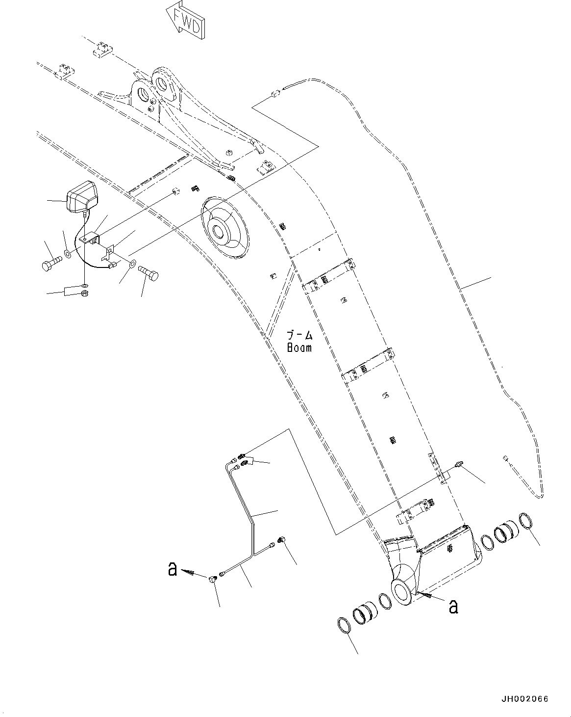 Wiring Harness(Boom,Lubrication Piping) (21K-06-72290) KOMATSU