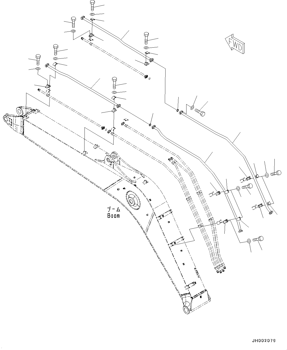 Трубка £¨21K-62-74151£© KOMATSU