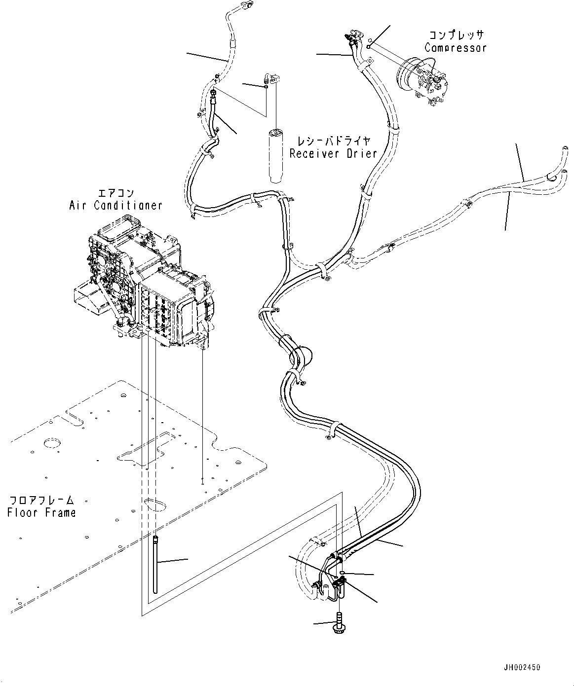 Hose Assembly(Cab,Floor, Heater Piping,Provision For Webasto Heater) (207-979-7731) KOMATSU