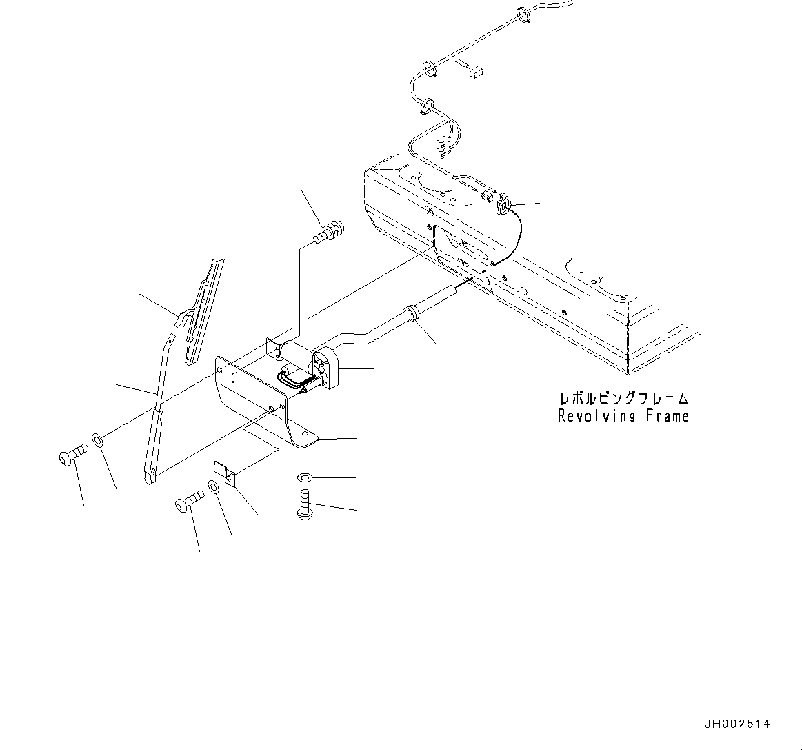 Мотор стеклоочистителя 198-91-13380 KOMATSU