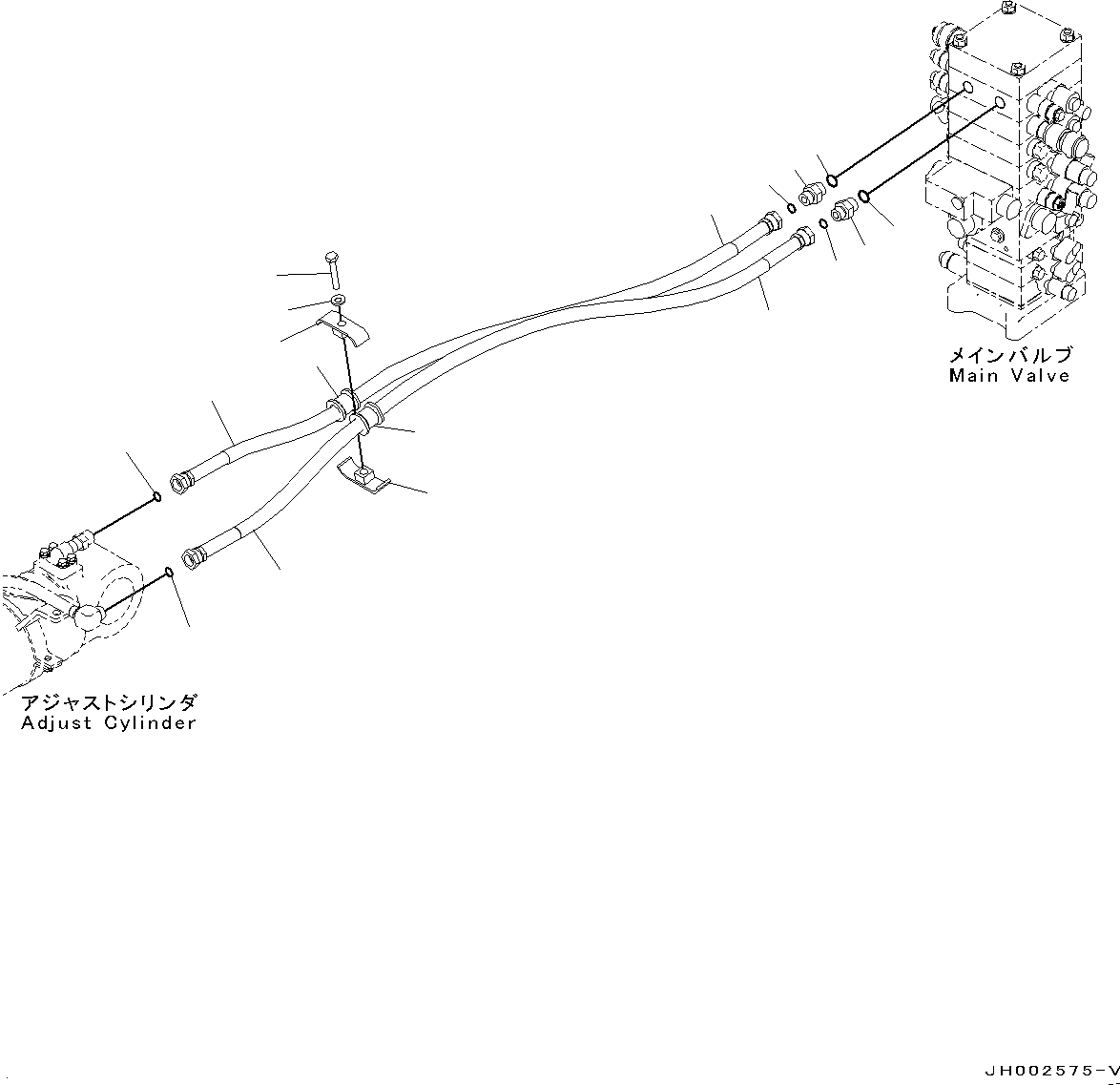 Шланг 21K-62-K2121 KOMATSU