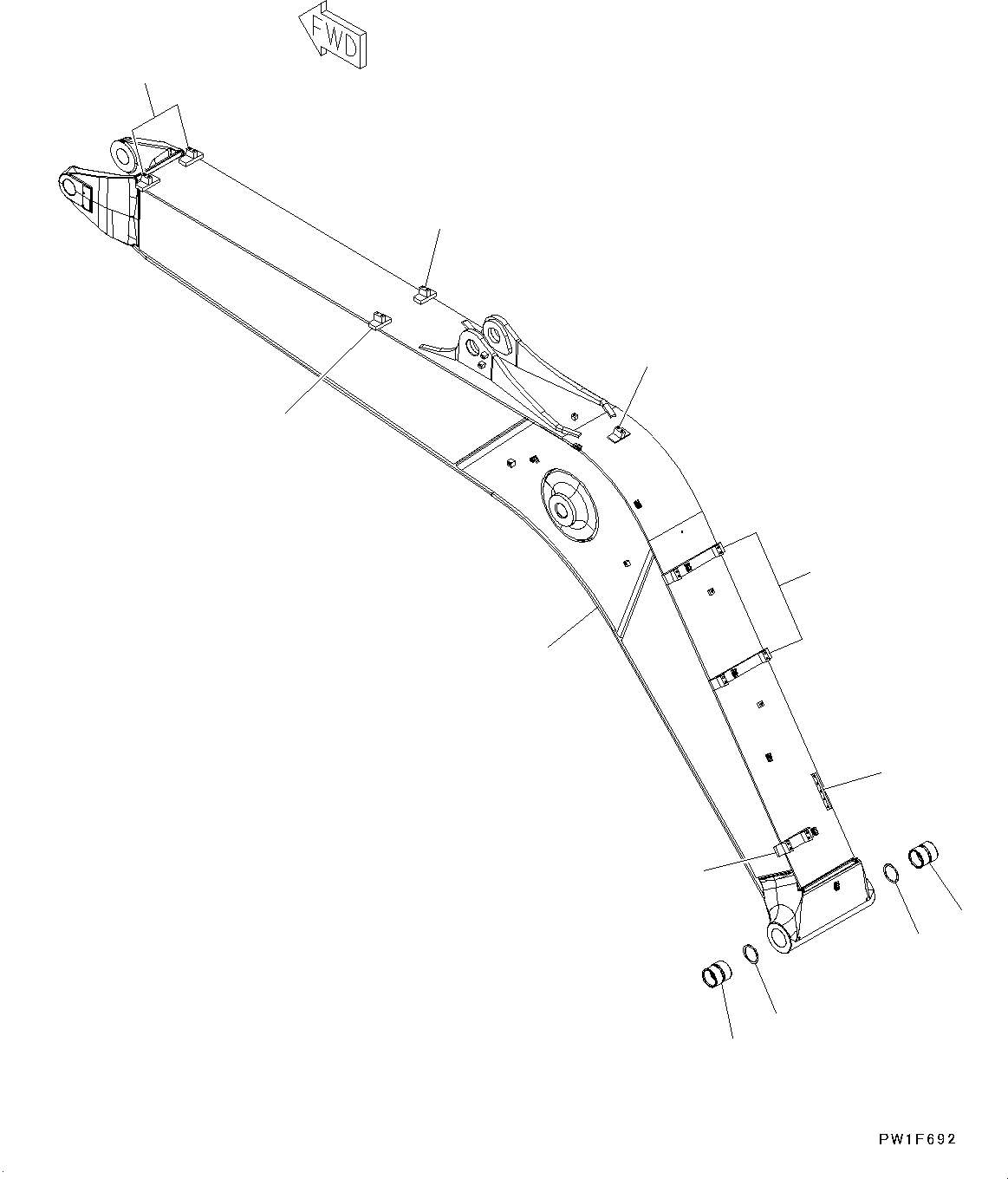 Boom Assembly 21K-70-K1430 KOMATSU
