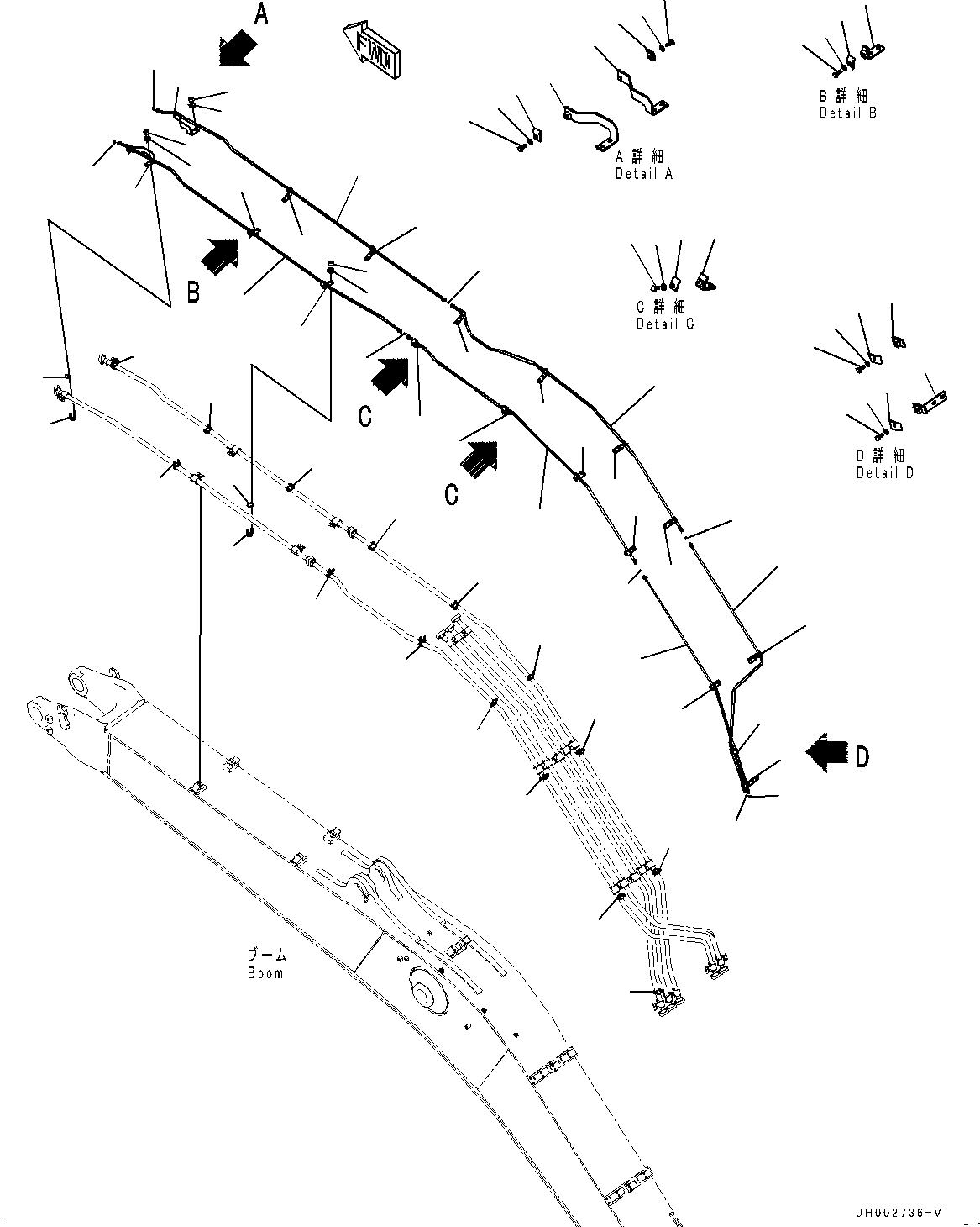 Трубка 208-62-76330 KOMATSU