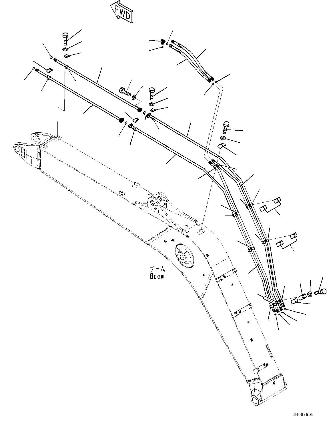 Шланг с торцевым уплотнением 21K-62-76530 KOMATSU