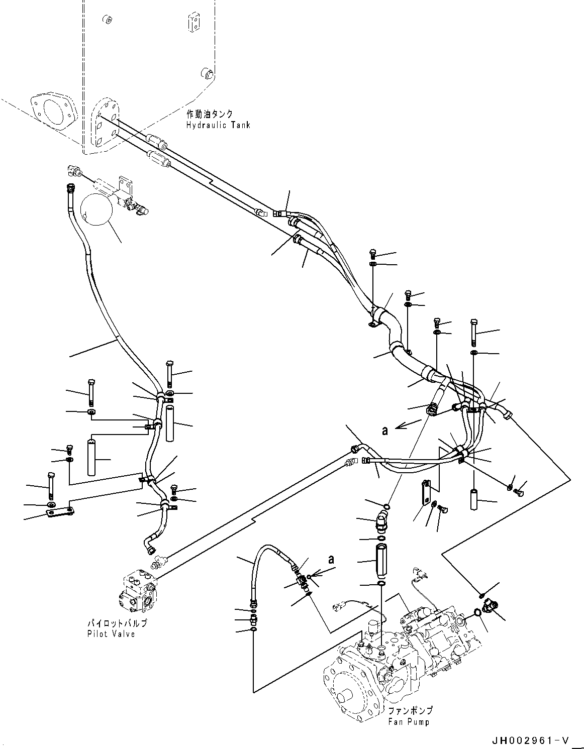 шланг с торцевым уплотнением 02764-00412 KOMATSU