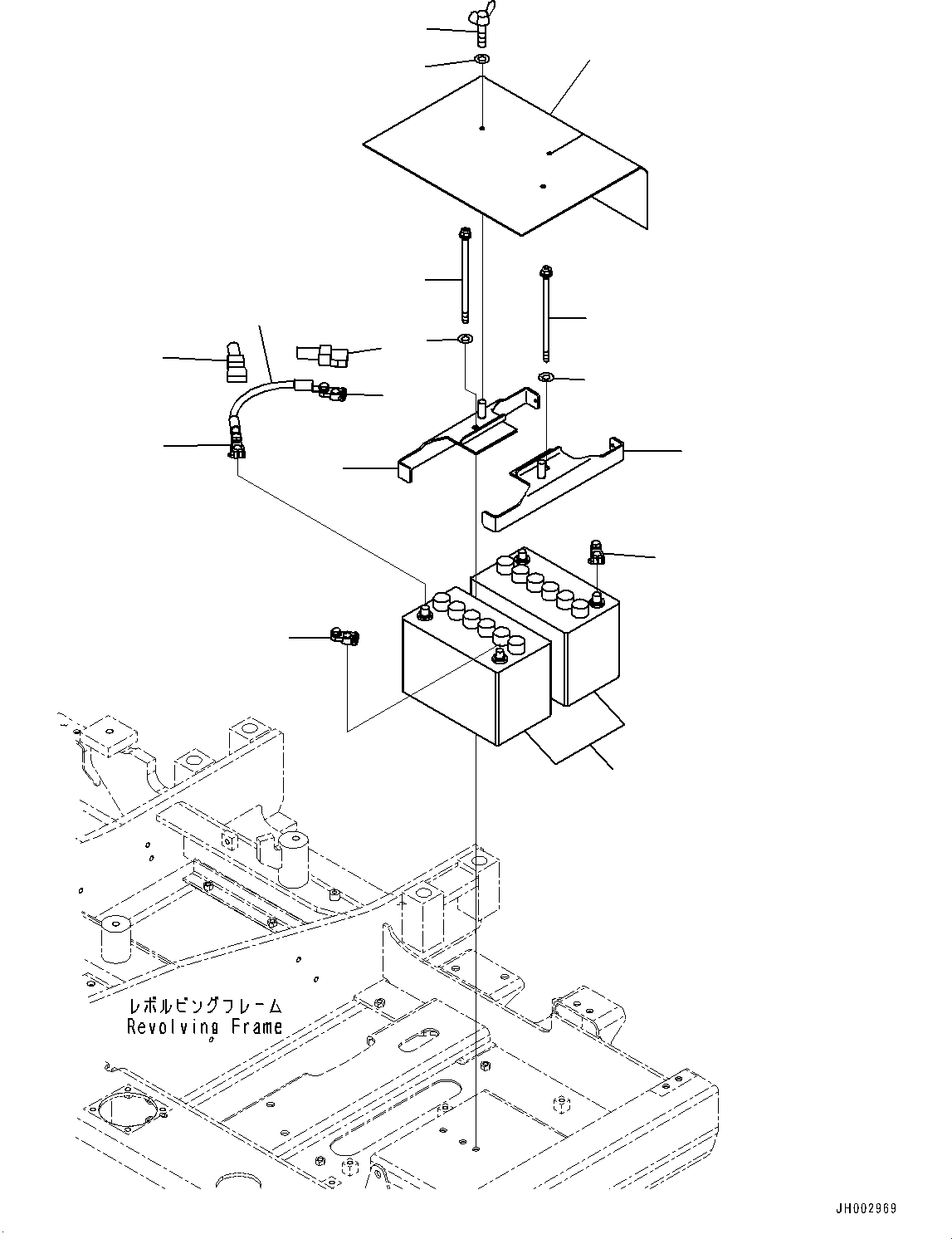 Battery, Wet 08000-52208 KOMATSU