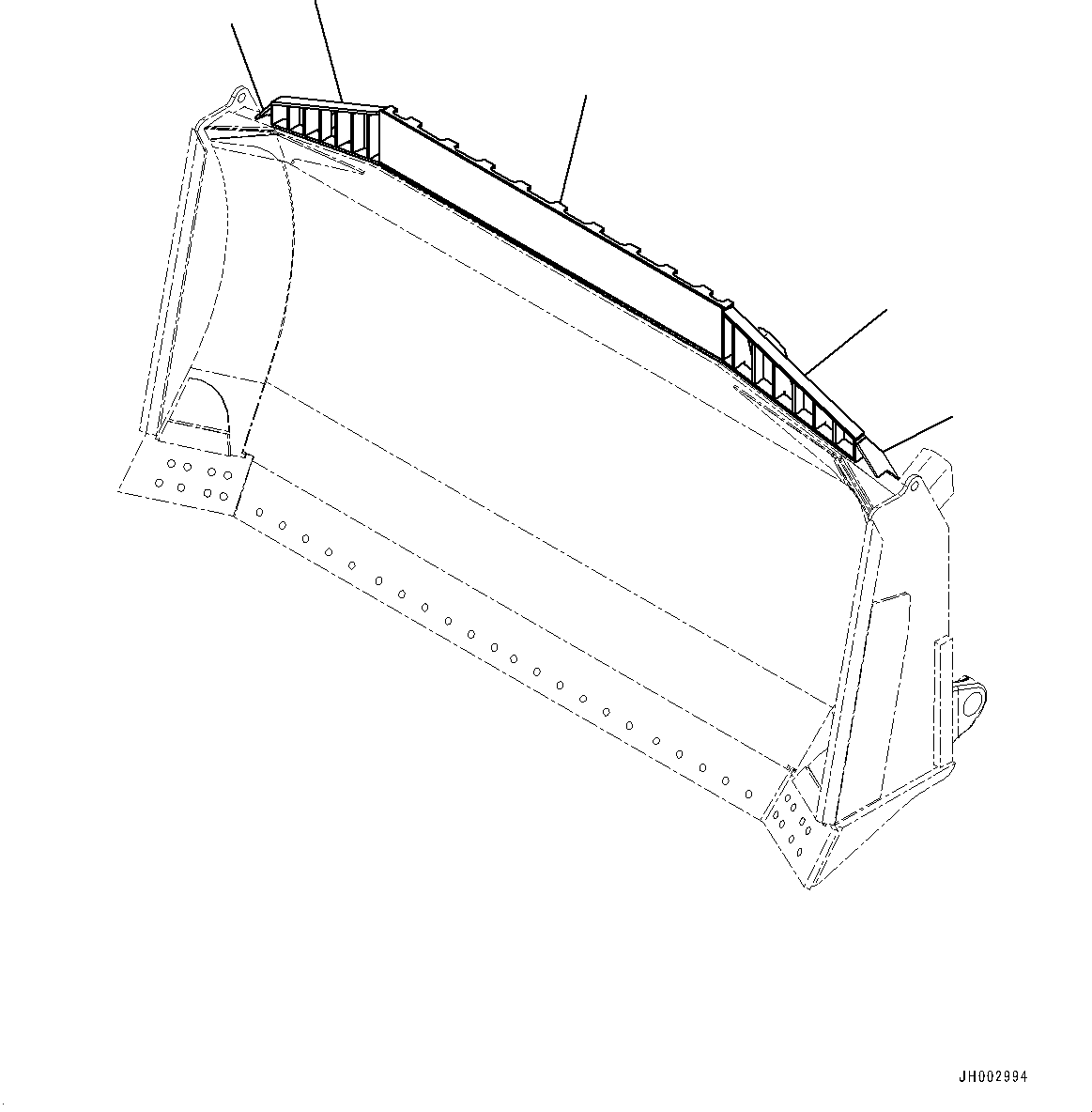Ограждение сварное 195-71-77611 KOMATSU