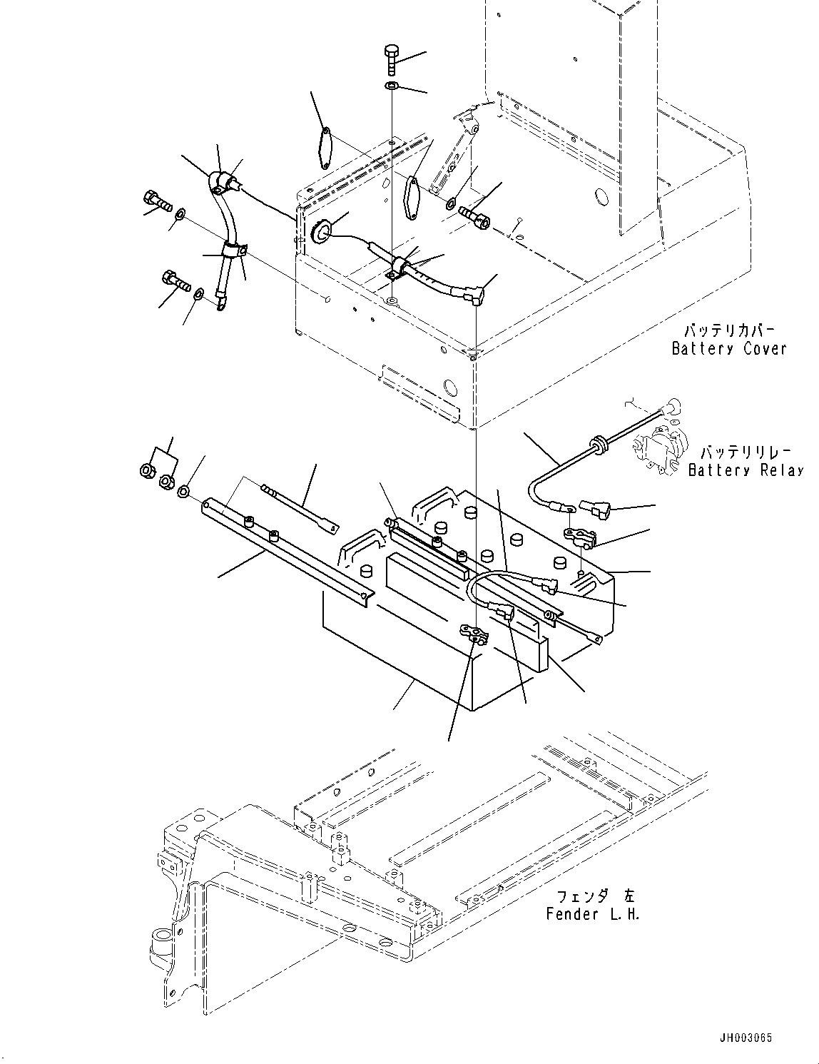 Кабель 195-06-58580 KOMATSU