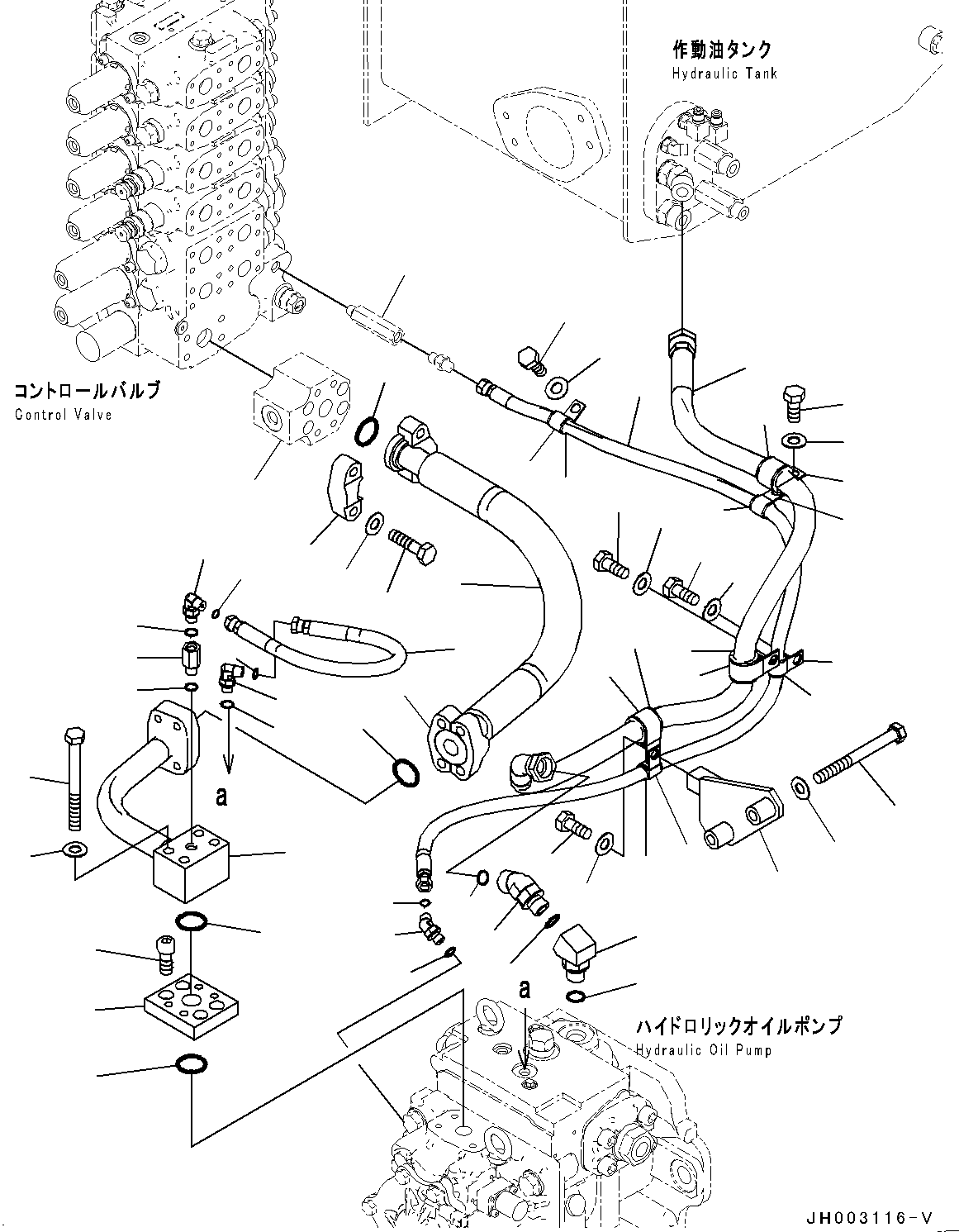 Шланг фланцевого типа 07085-01208 KOMATSU