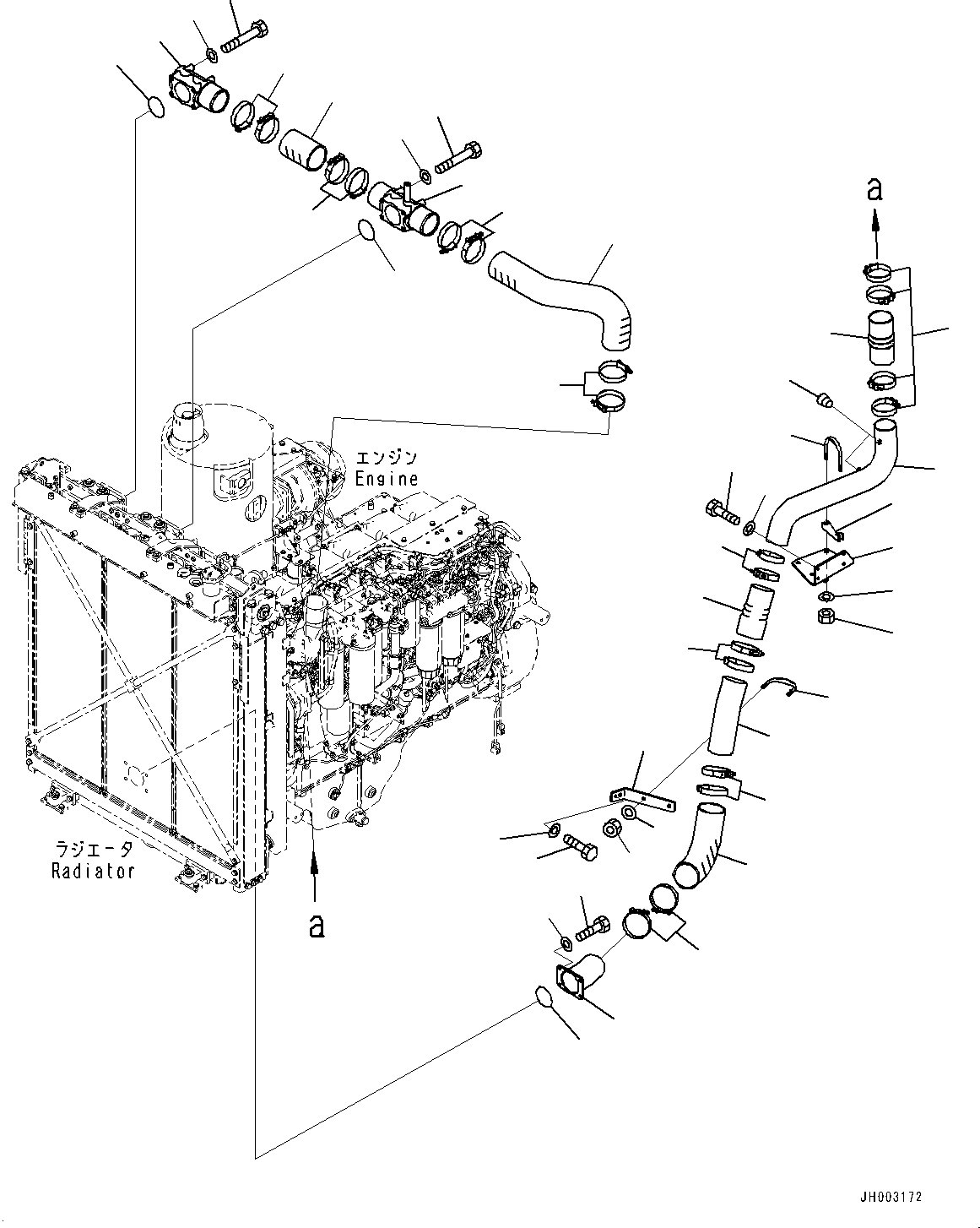 Воздуховод 195-03-65440 KOMATSU