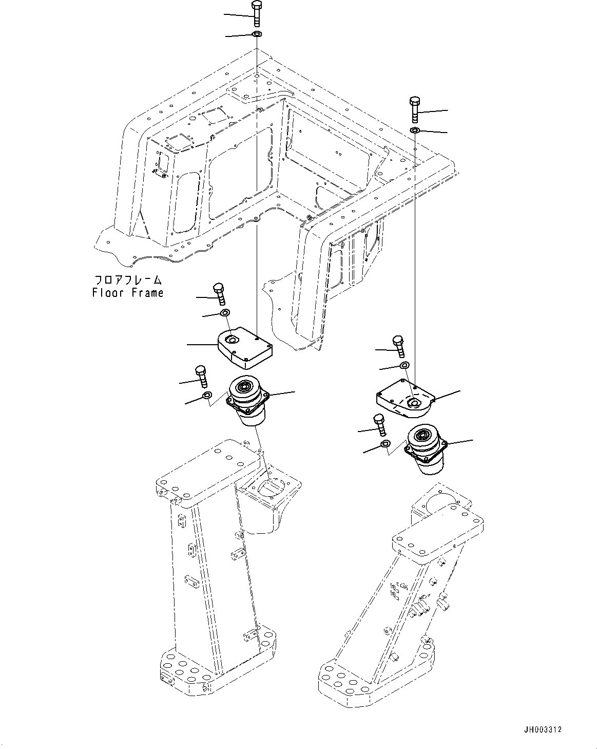 Амортизирующая подушка 17M-54-49423 KOMATSU