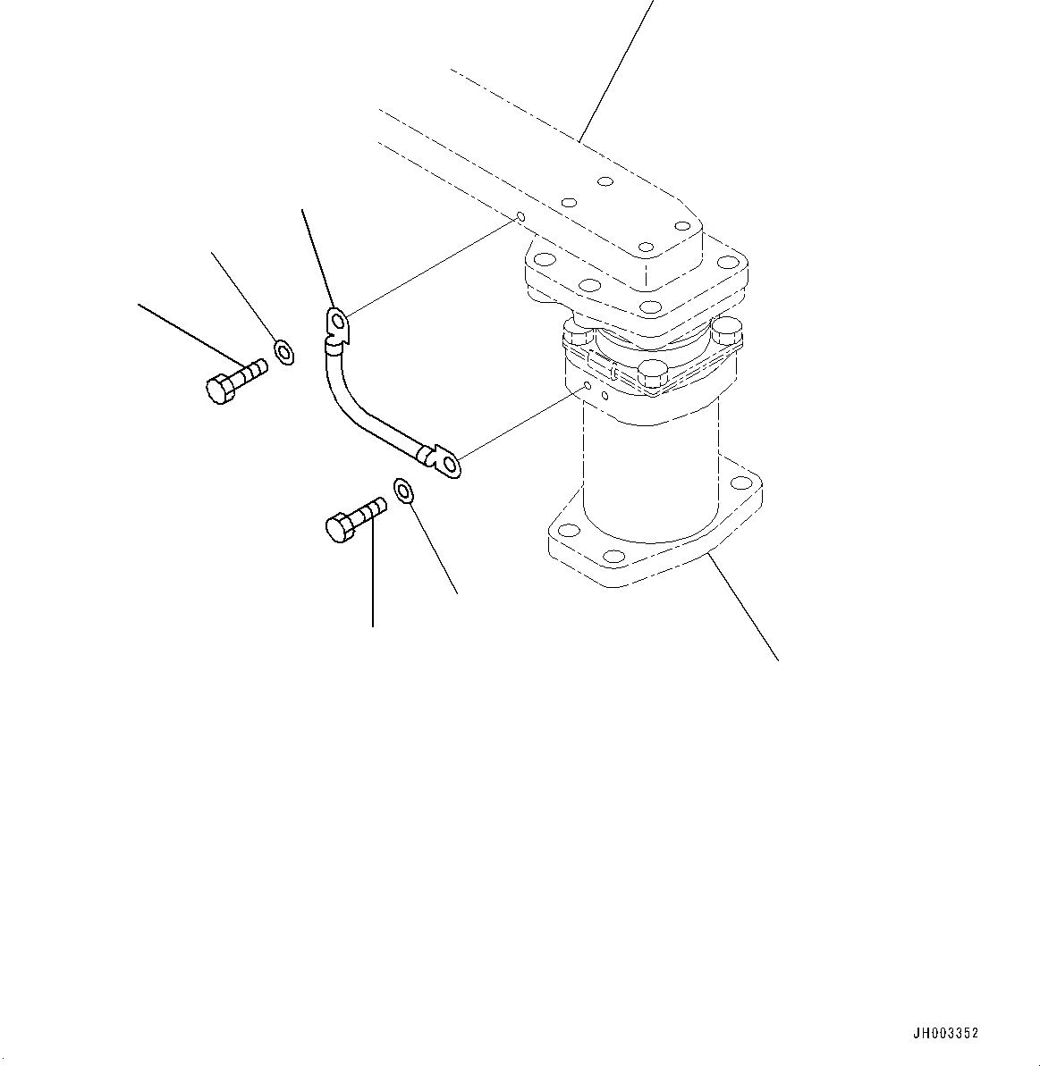 Bracket(Floor Frame Mounting) (195-54-78421) KOMATSU