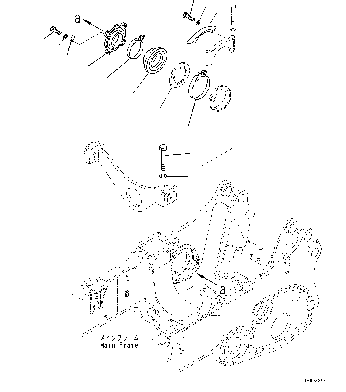 Flange(Power Train,Steering Clutch and Steering Brake) (195-21-32540) KOMATSU