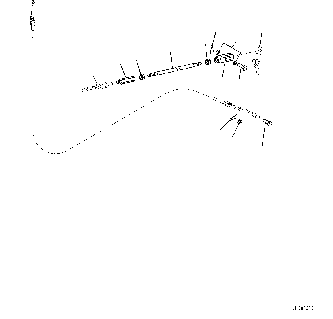 Lever(Power Train,Brake Linkage) (195-43-65340) KOMATSU
