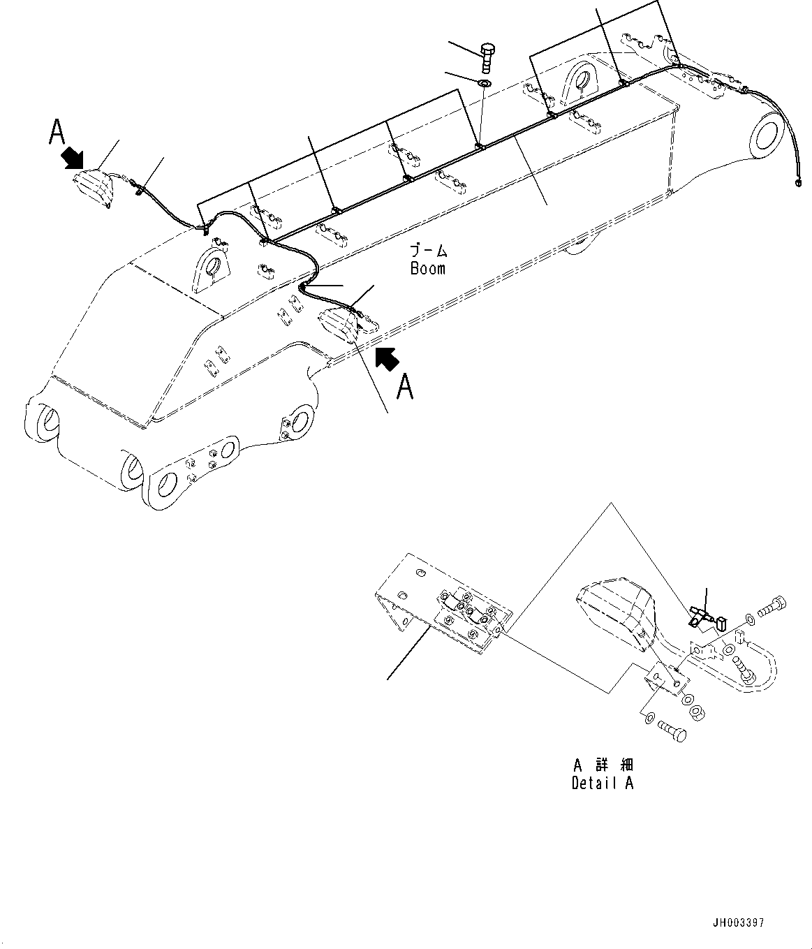 Working Lamp Assembly(Boom,Working Lamp and Seal,Loading Shovel) (21T-06-32810) KOMATSU
