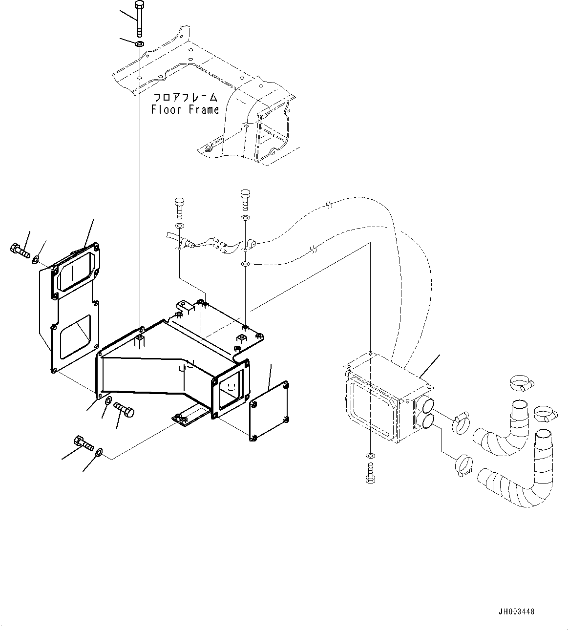 Switch(Floor Frame,Heater Unit) (195-911-4640) KOMATSU