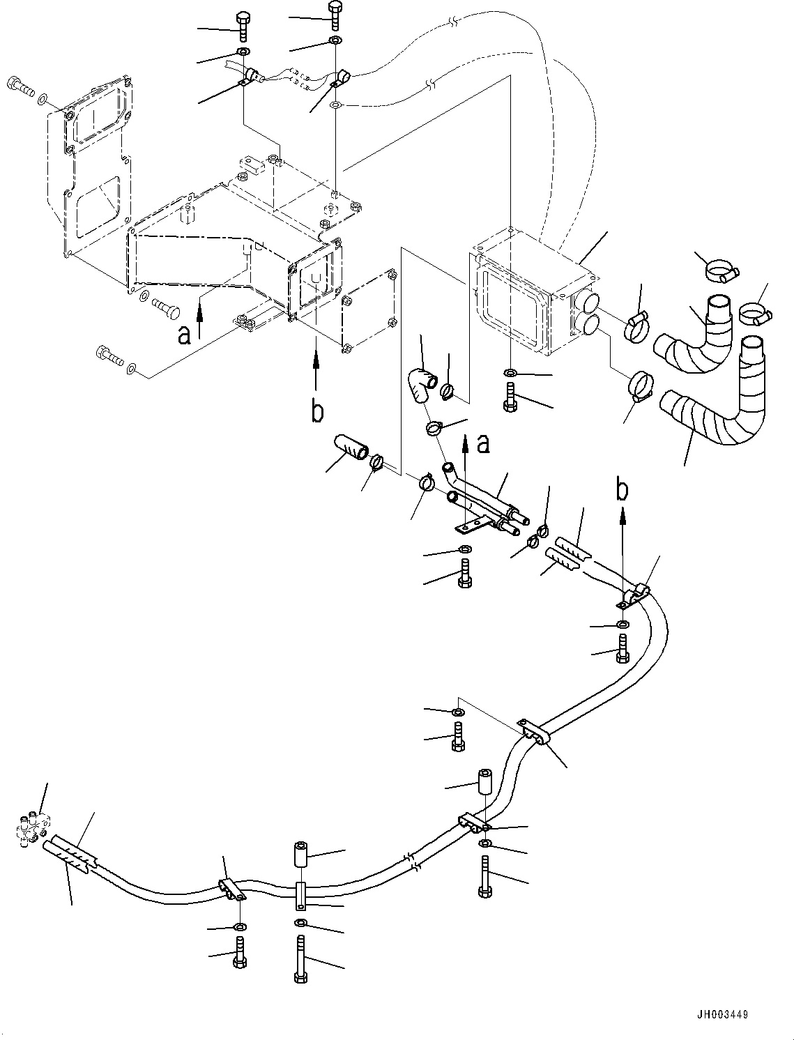 Шланг 17M-911-4870 KOMATSU