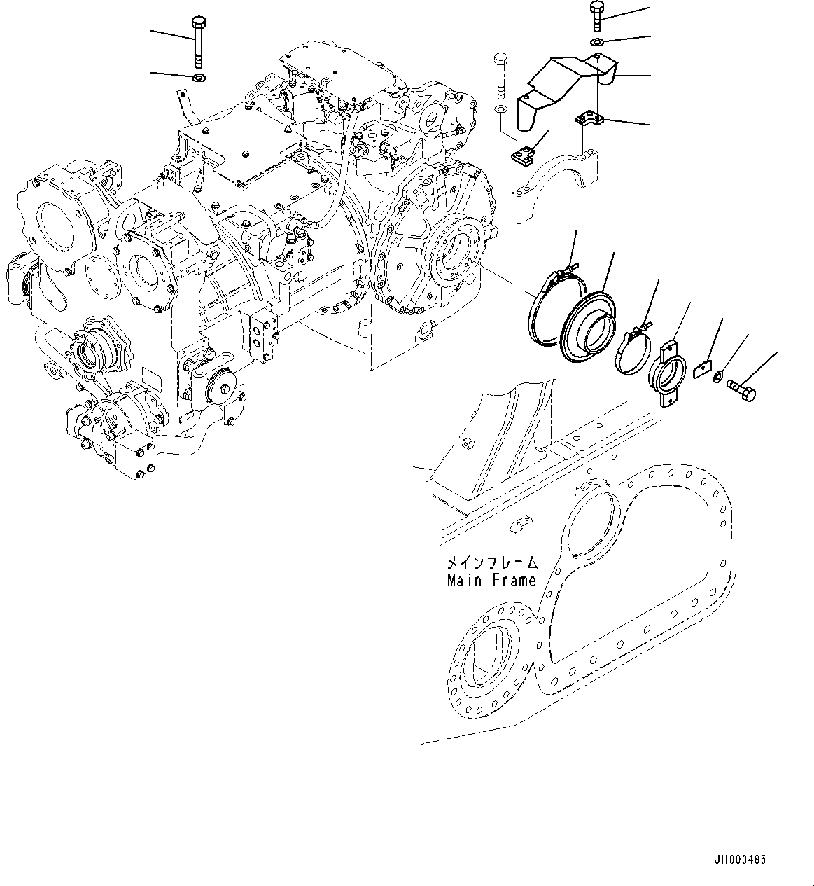 Хомут 17A-21-43190 KOMATSU