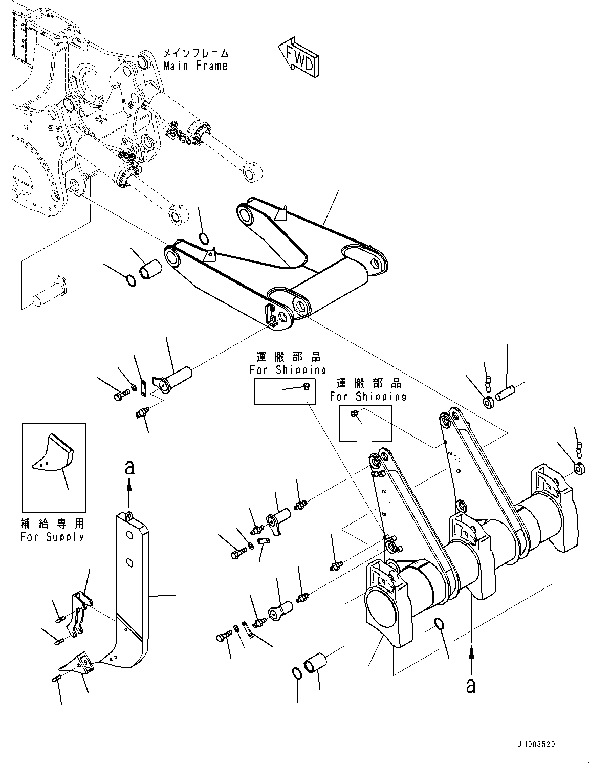 Beam 195-78-73150 KOMATSU