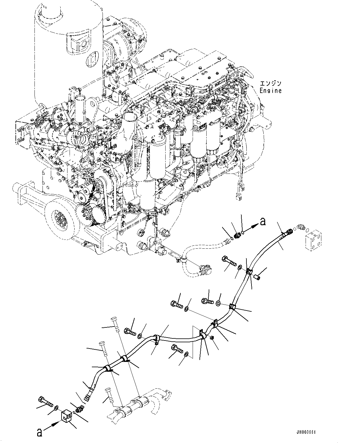 Шланг в сборе 195-01-61421 KOMATSU