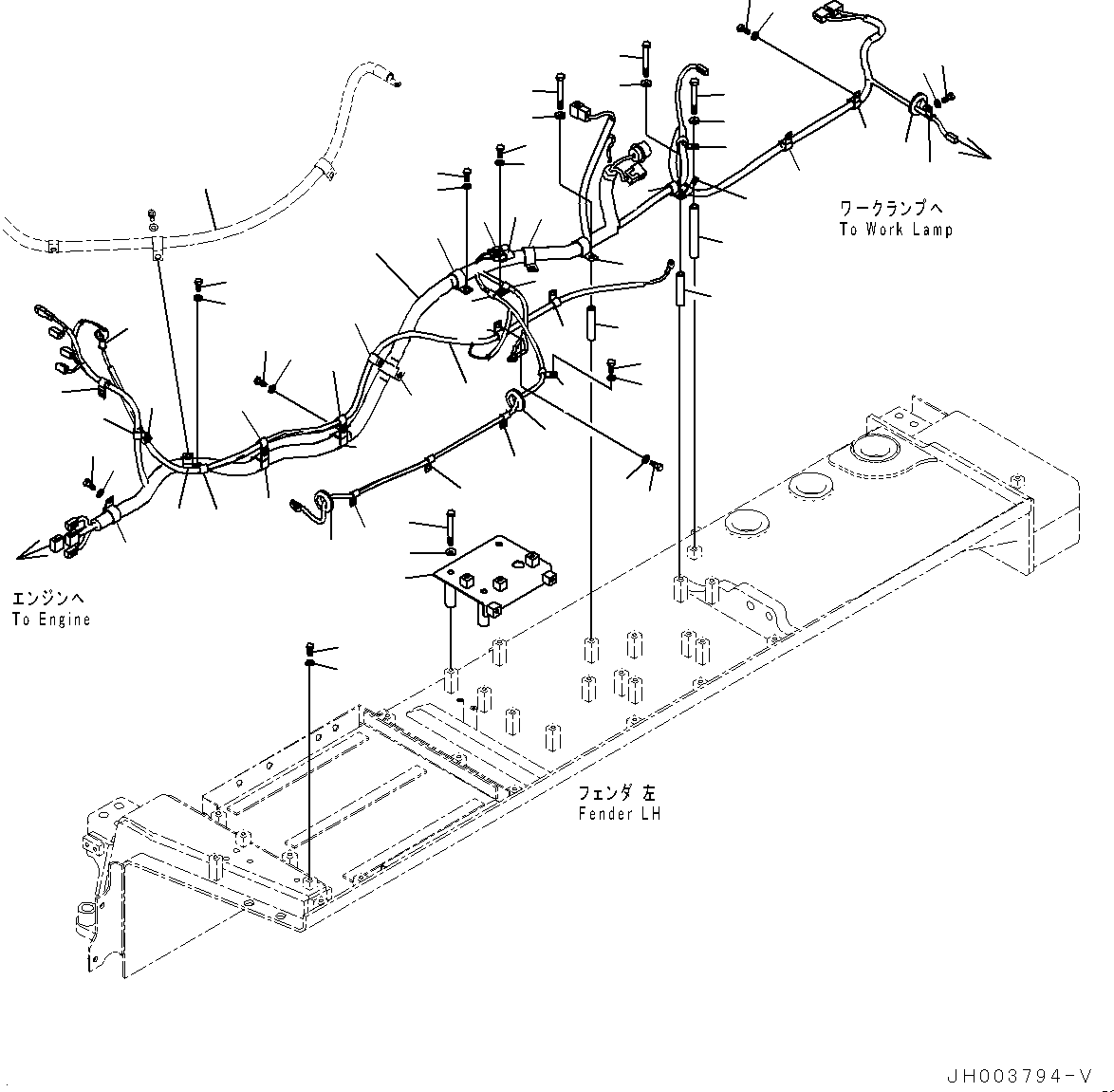 Жгут проводов 195-06-57551 KOMATSU