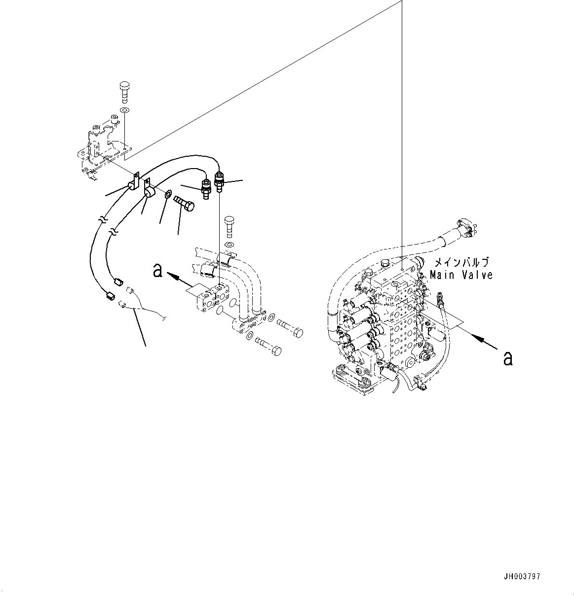 Wiring Harness(Floor Frame,Wiring Harness) (154-969-4131) KOMATSU