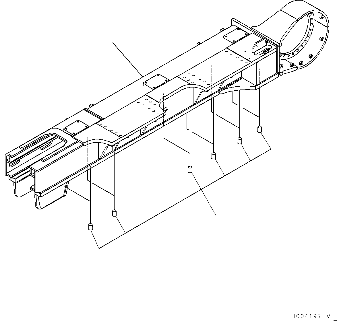Рама 21M-30-32120 KOMATSU